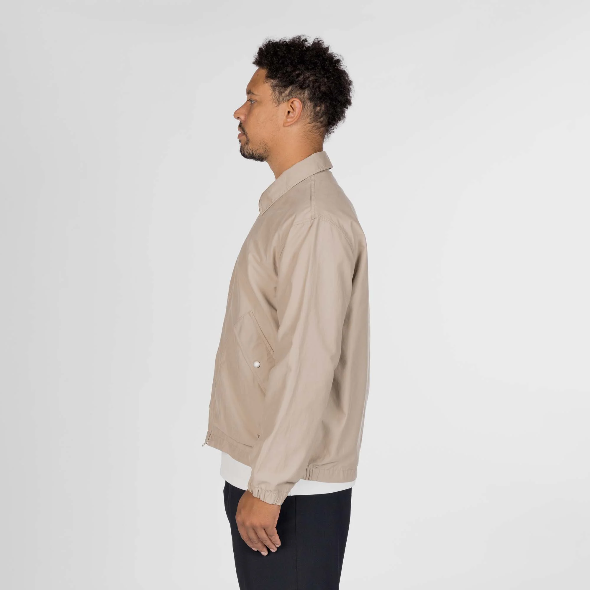 Light Dobby Cloth Harrington Jacket - Image 14