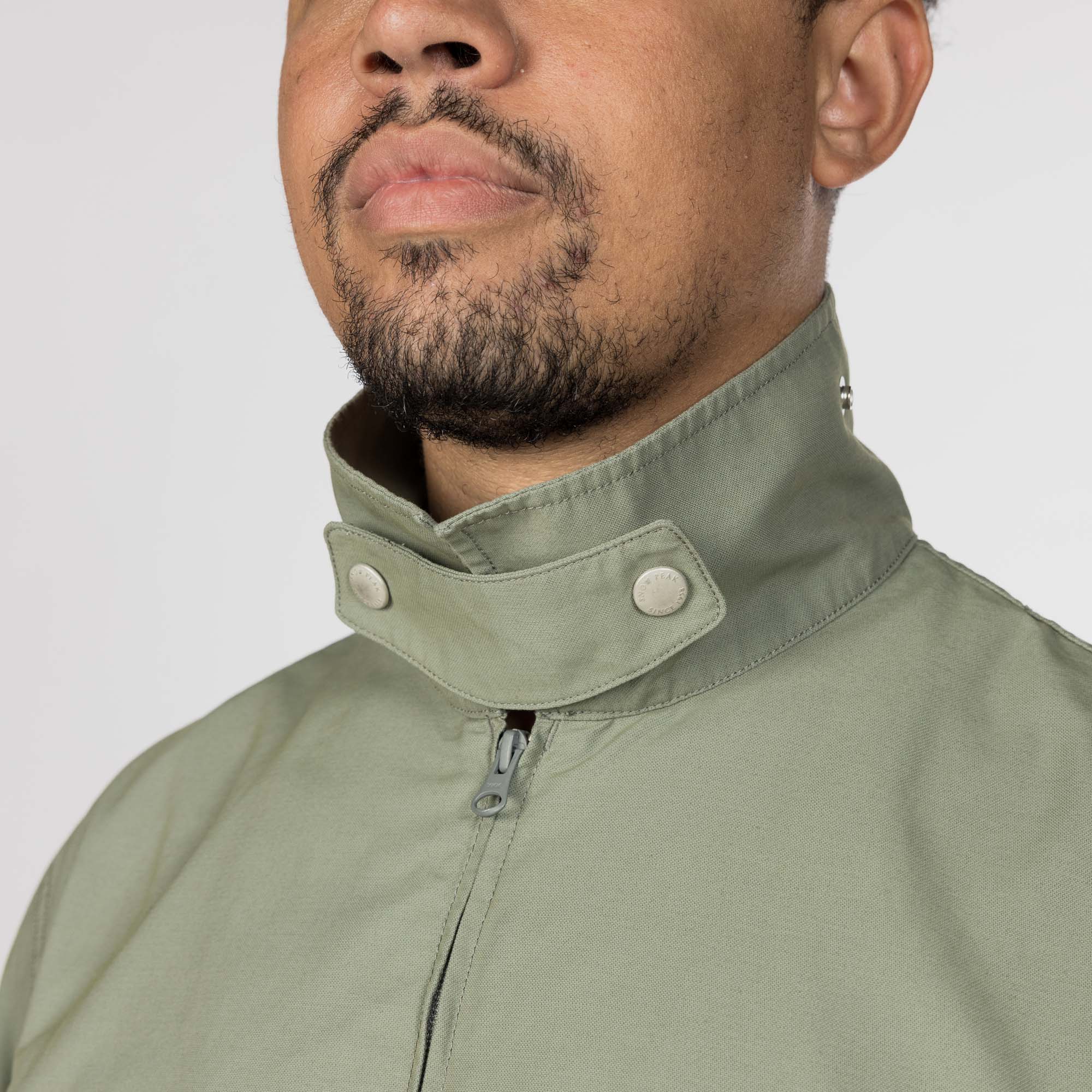 Light Dobby Cloth Harrington Jacket - Image 4