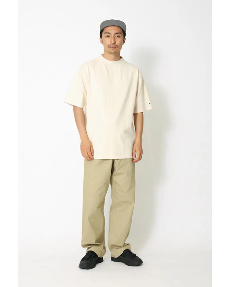 Recycled Cotton Heavy Mockneck T-shirt Renewed - Image 11
