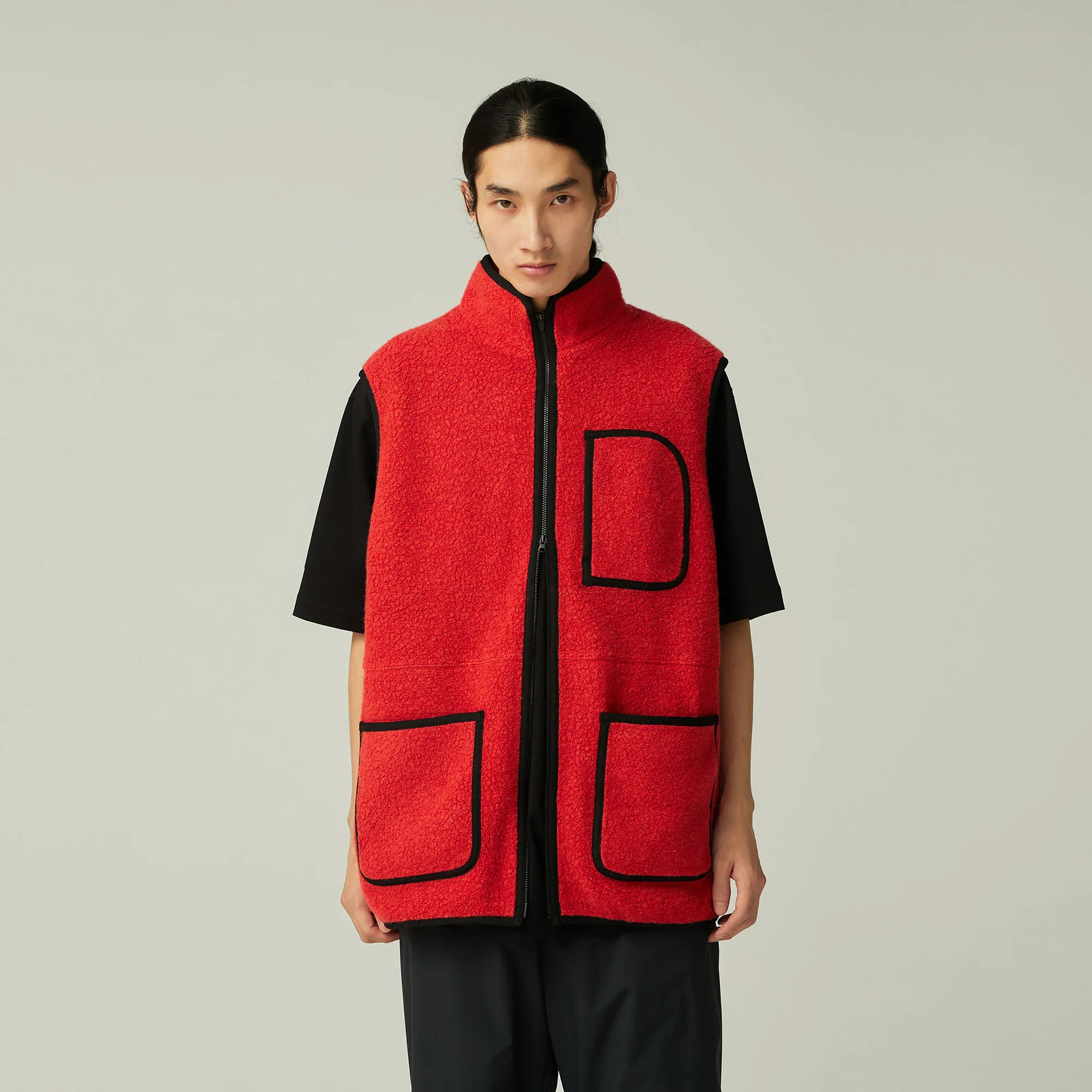 Recycled Wool Boa Vest - Image 10