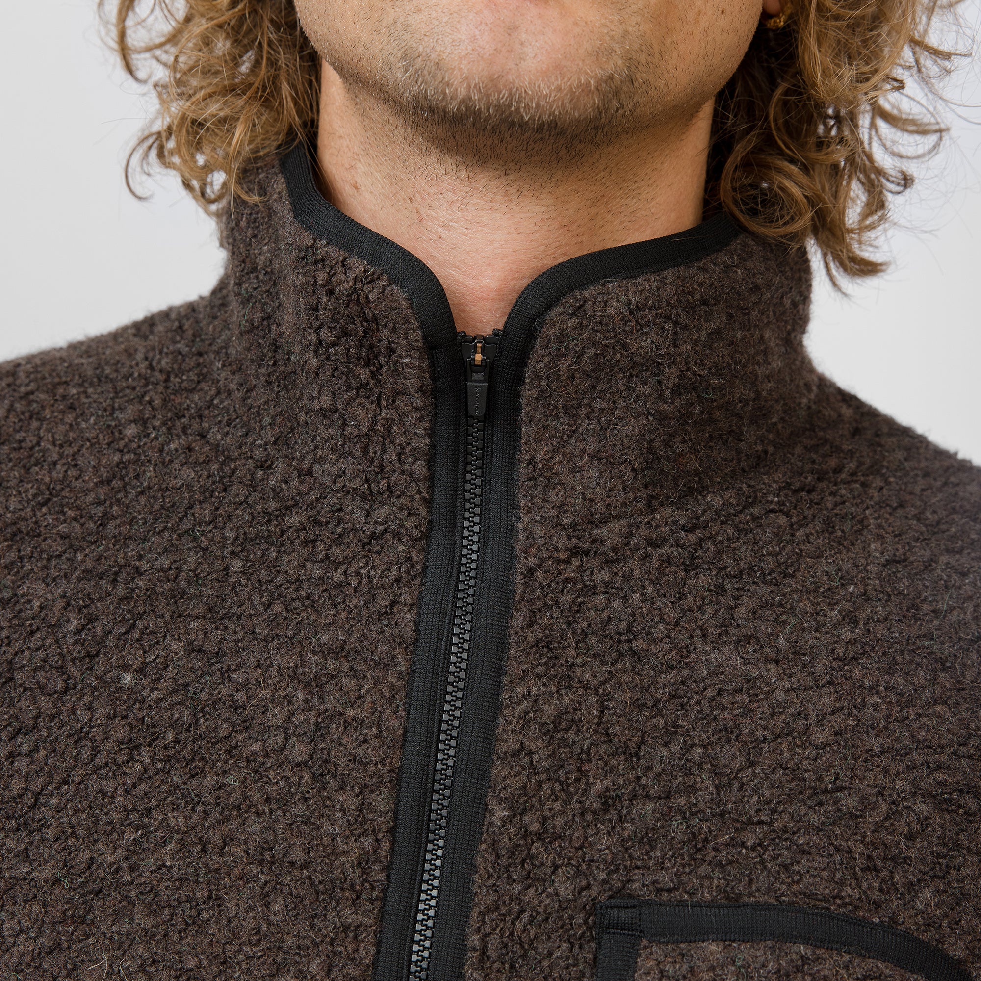Recycled Wool Boa Vest - Image 6