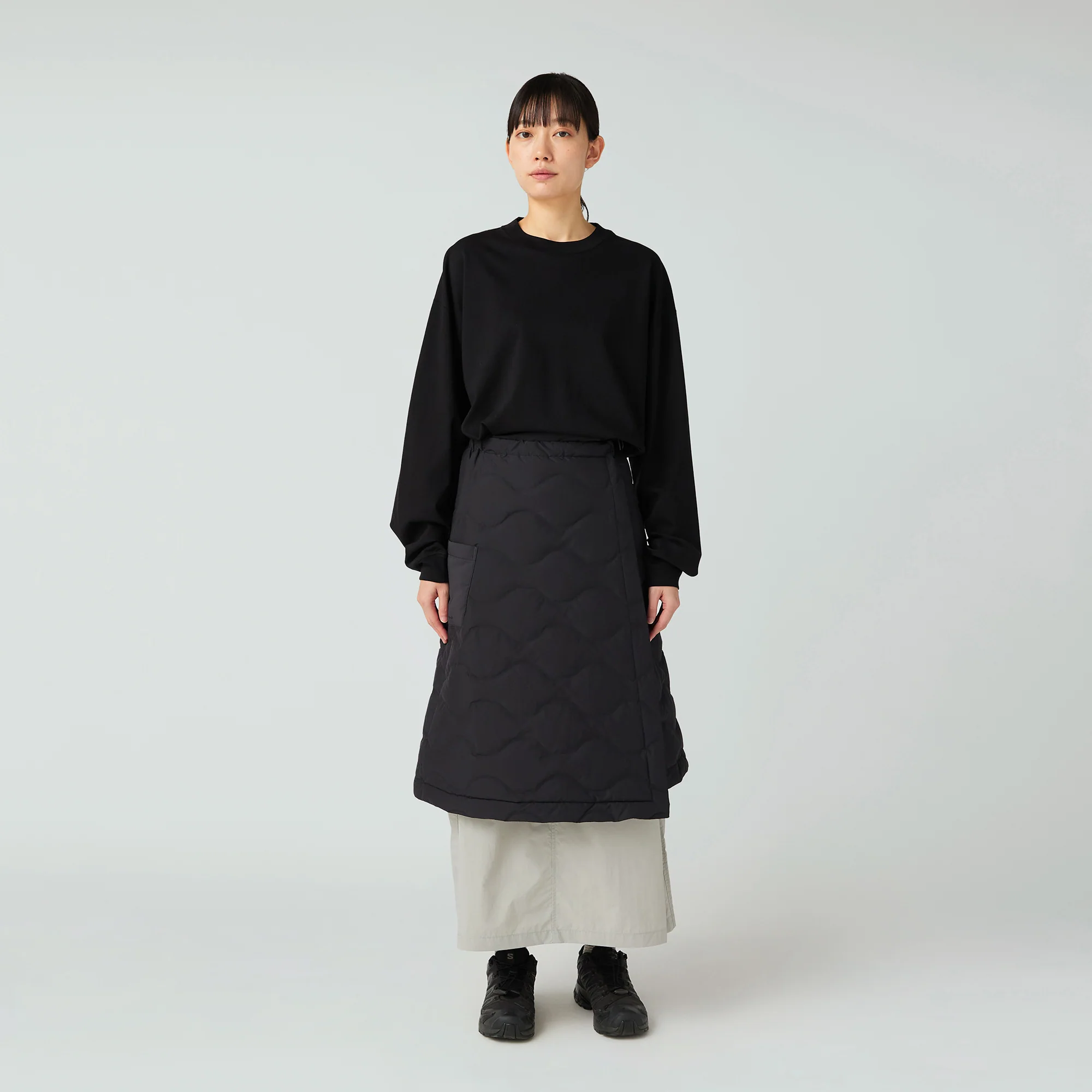 Seamless Quilted Down Wrap Skirt - Image 8