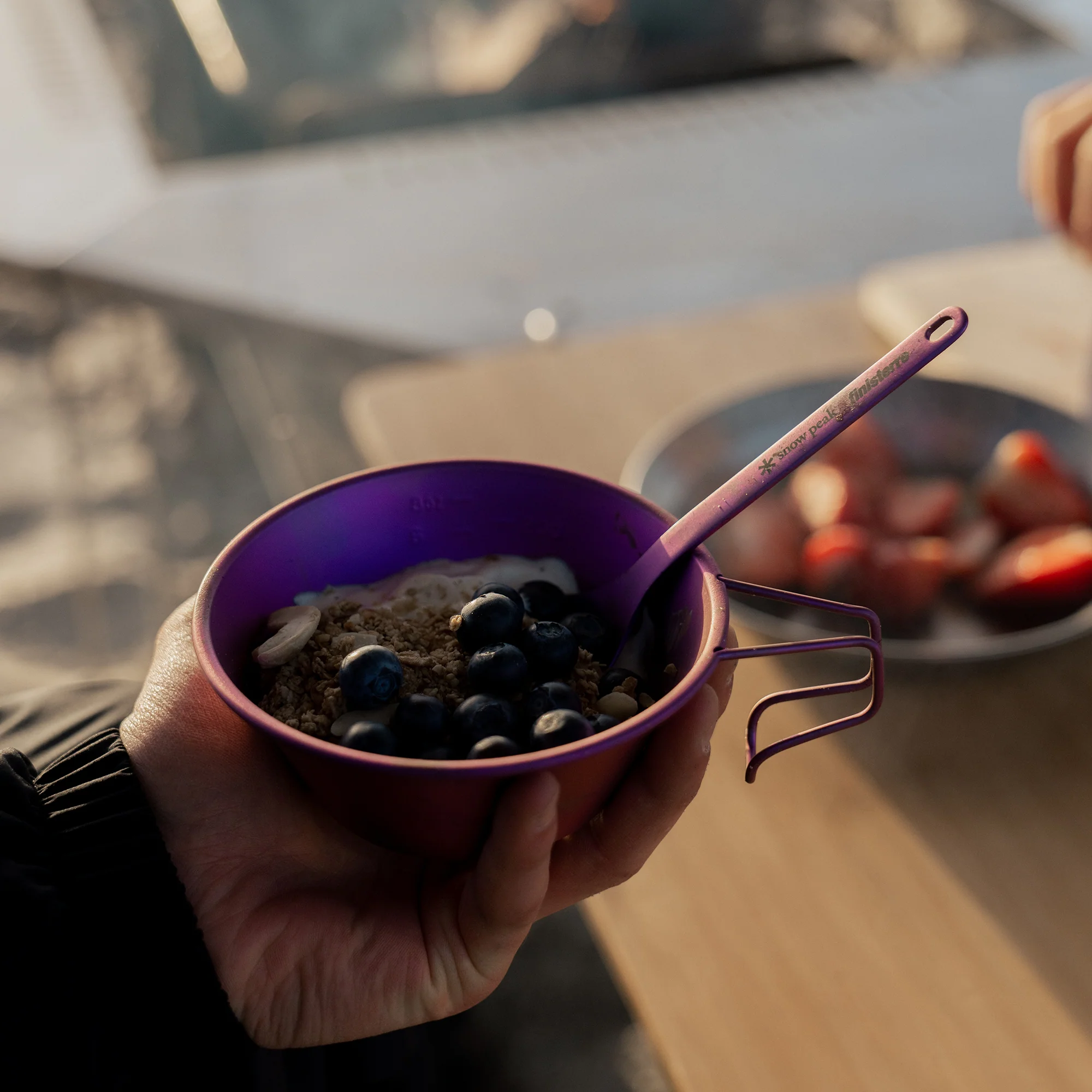 Snow Peak + Finisterre Anodised Titanium Spork - Image 3