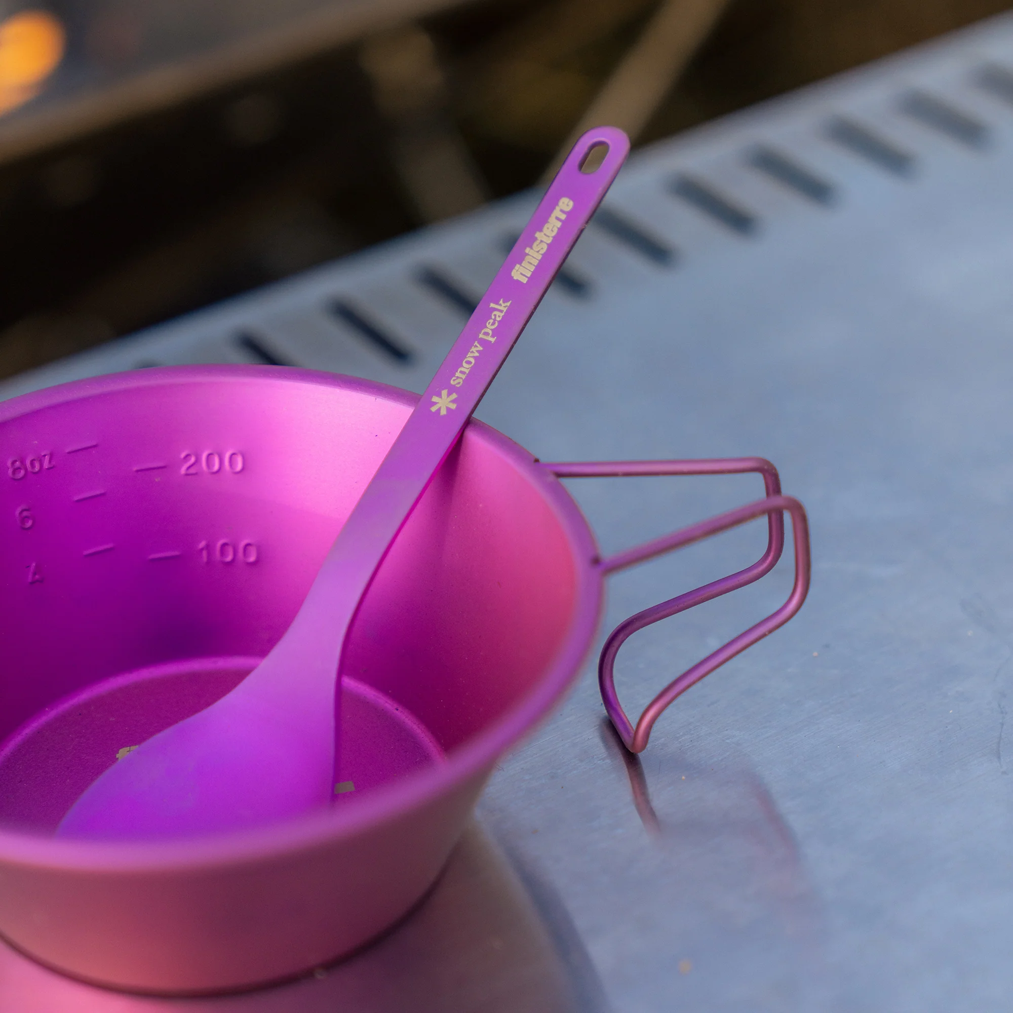 Snow Peak + Finisterre Anodised Titanium Spork - Image 5