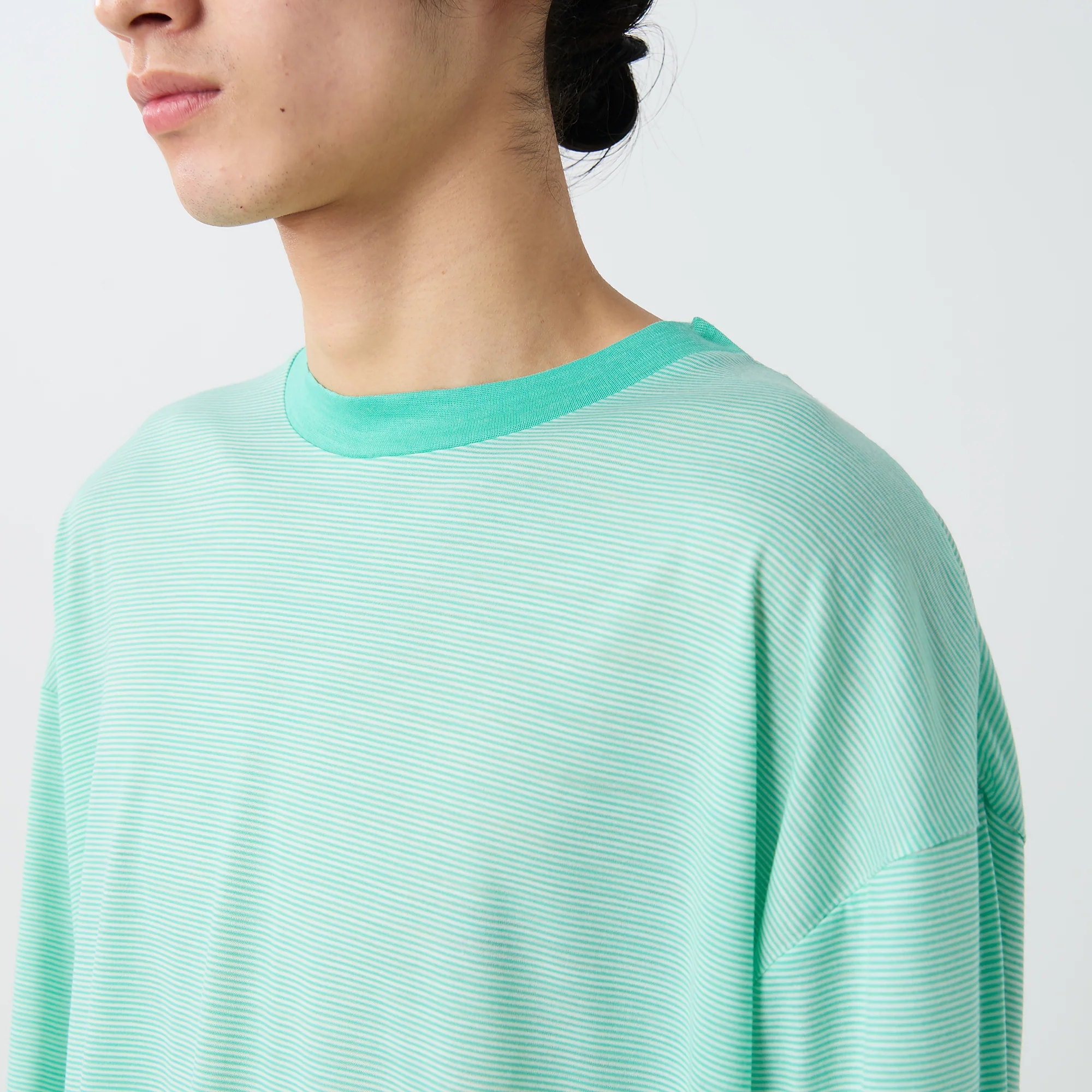 Summer Wool Stripe L/S T-Shirt - Image 6