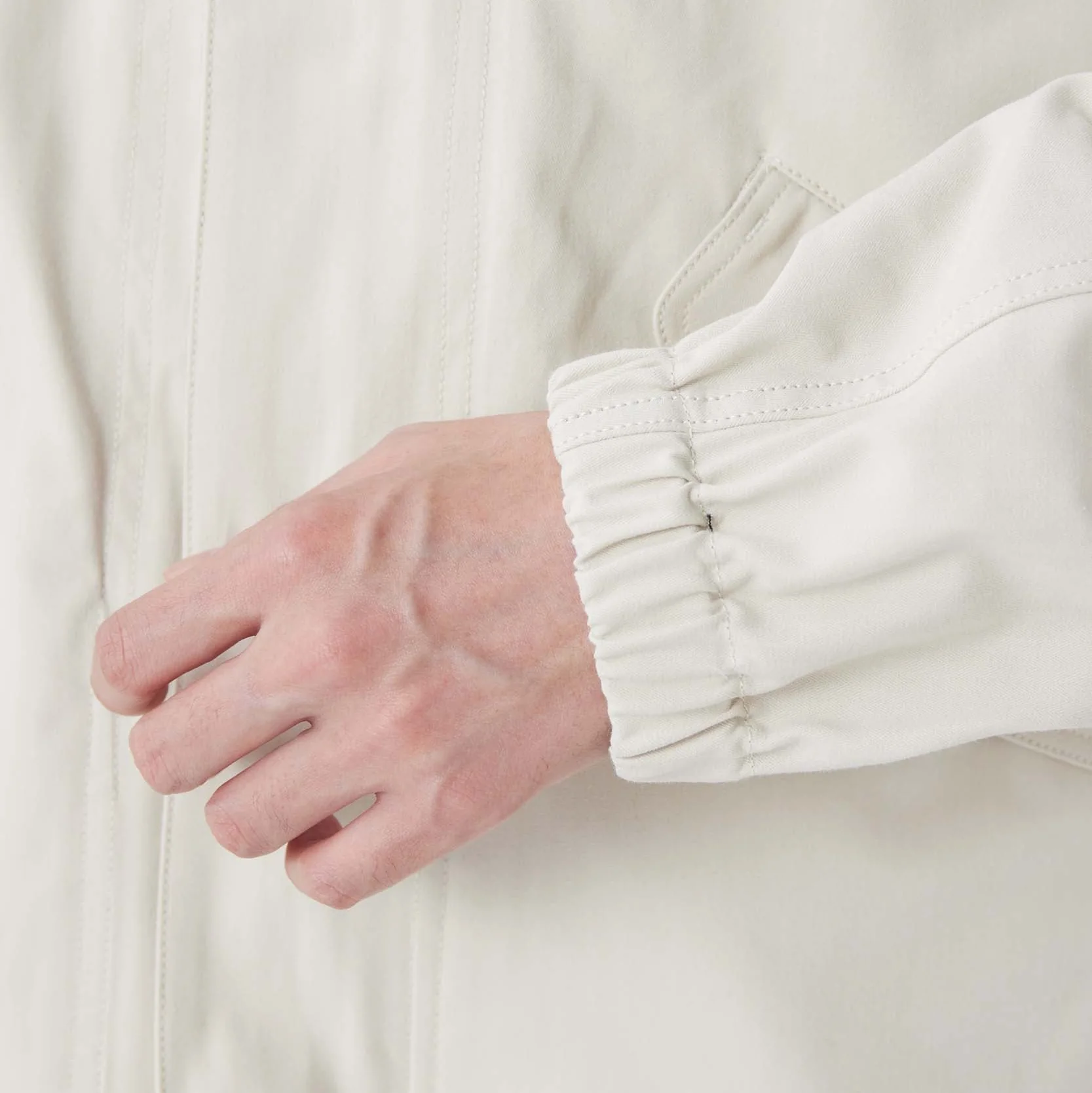 TAKIBI Herringbone Collarless Jacket - Image 17
