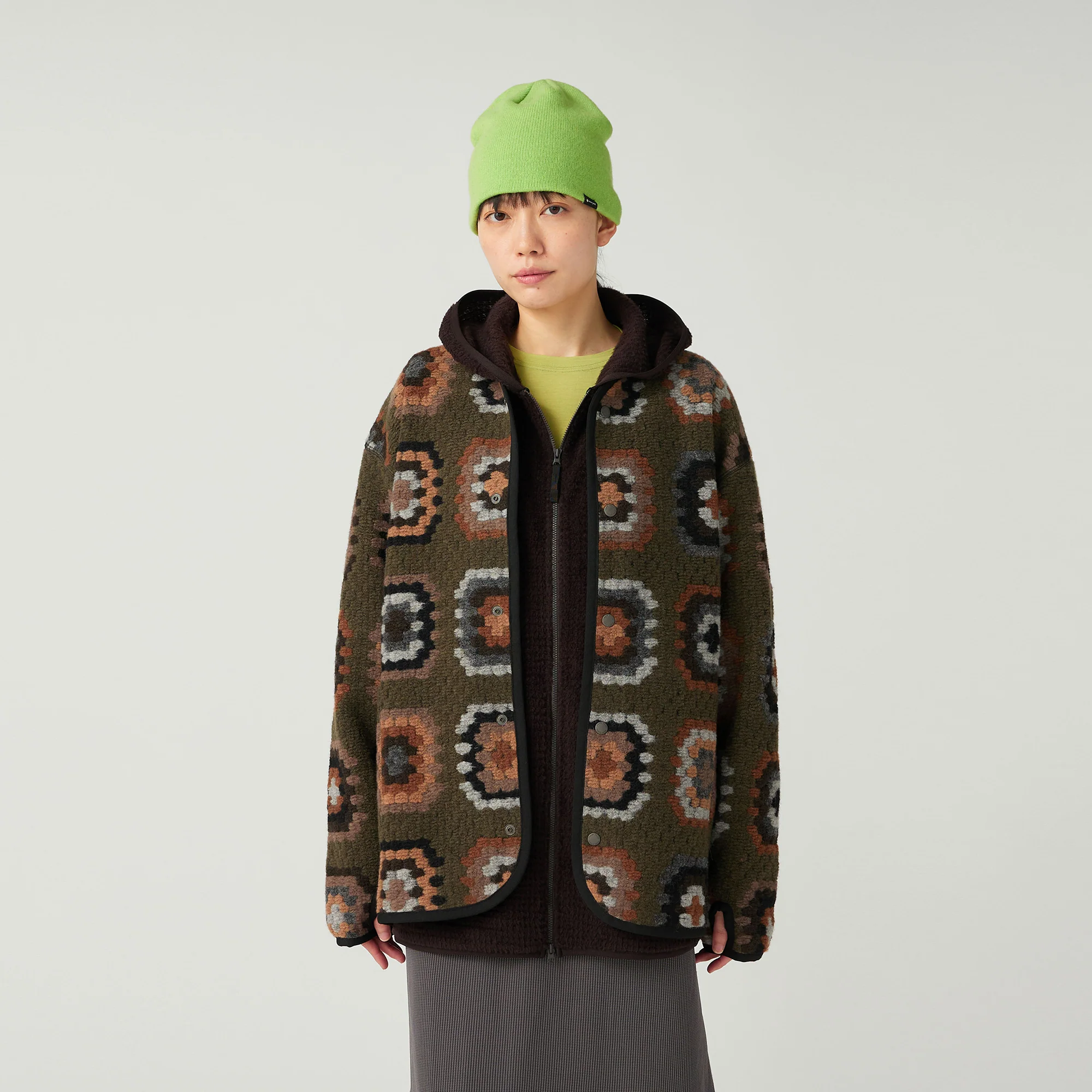 Wool Jacquard Cardigan - Image 11